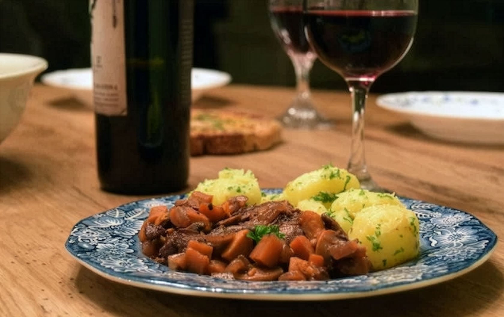 Sweet Potato Coq au Vin - Classic French Comfort with a Twist!