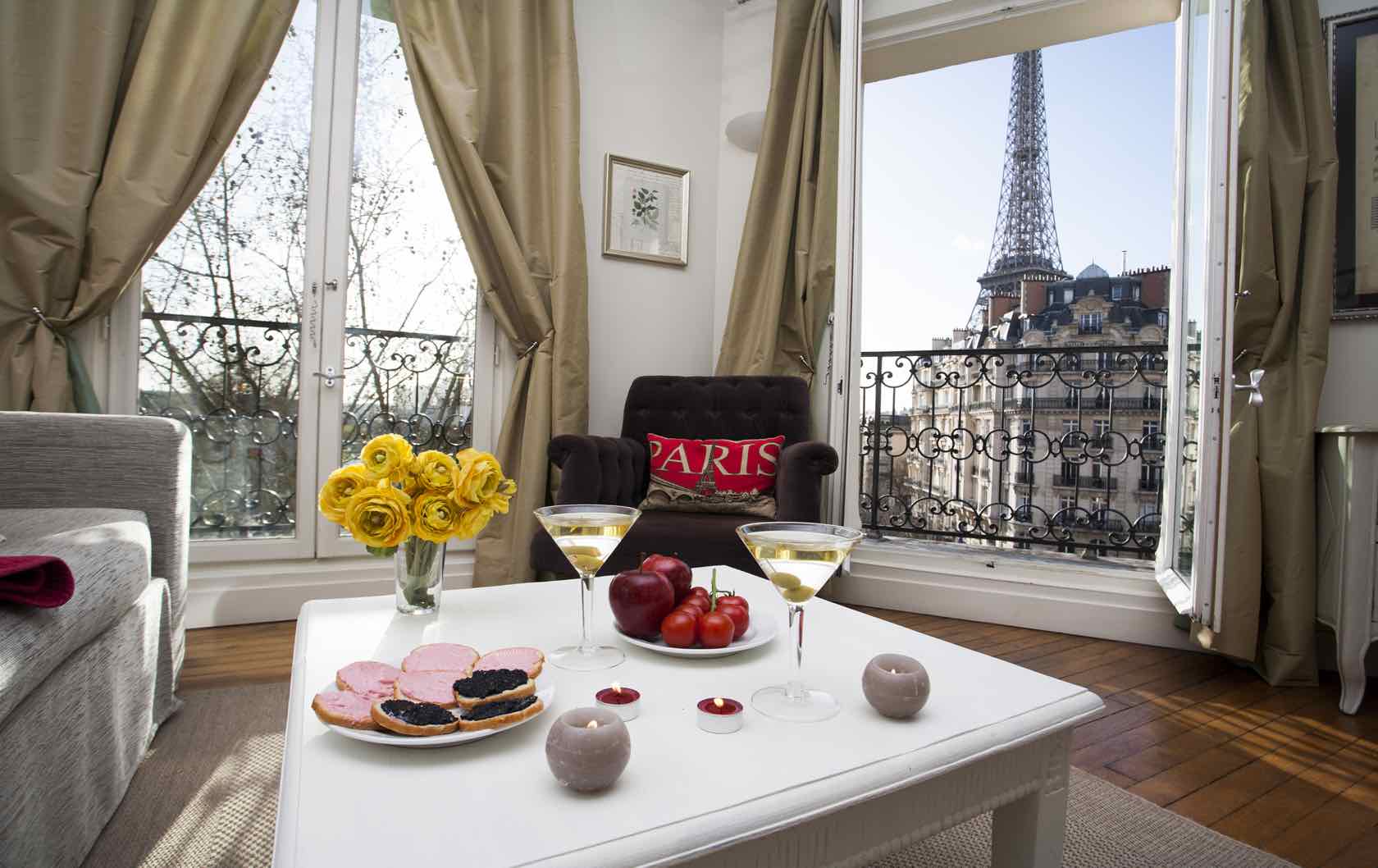 The 6 Most Romantic Paris Apartments for Lovebirds by Paris Perfect Champagne Apartment