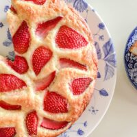 French Strawberry Lemon Yogurt Cake Recipe