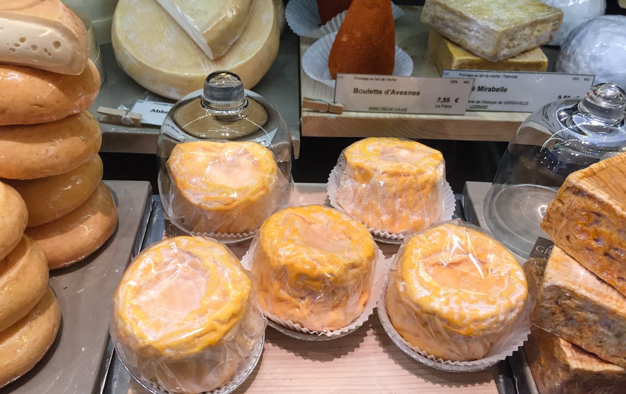 Inside a Cheese Store in Paris