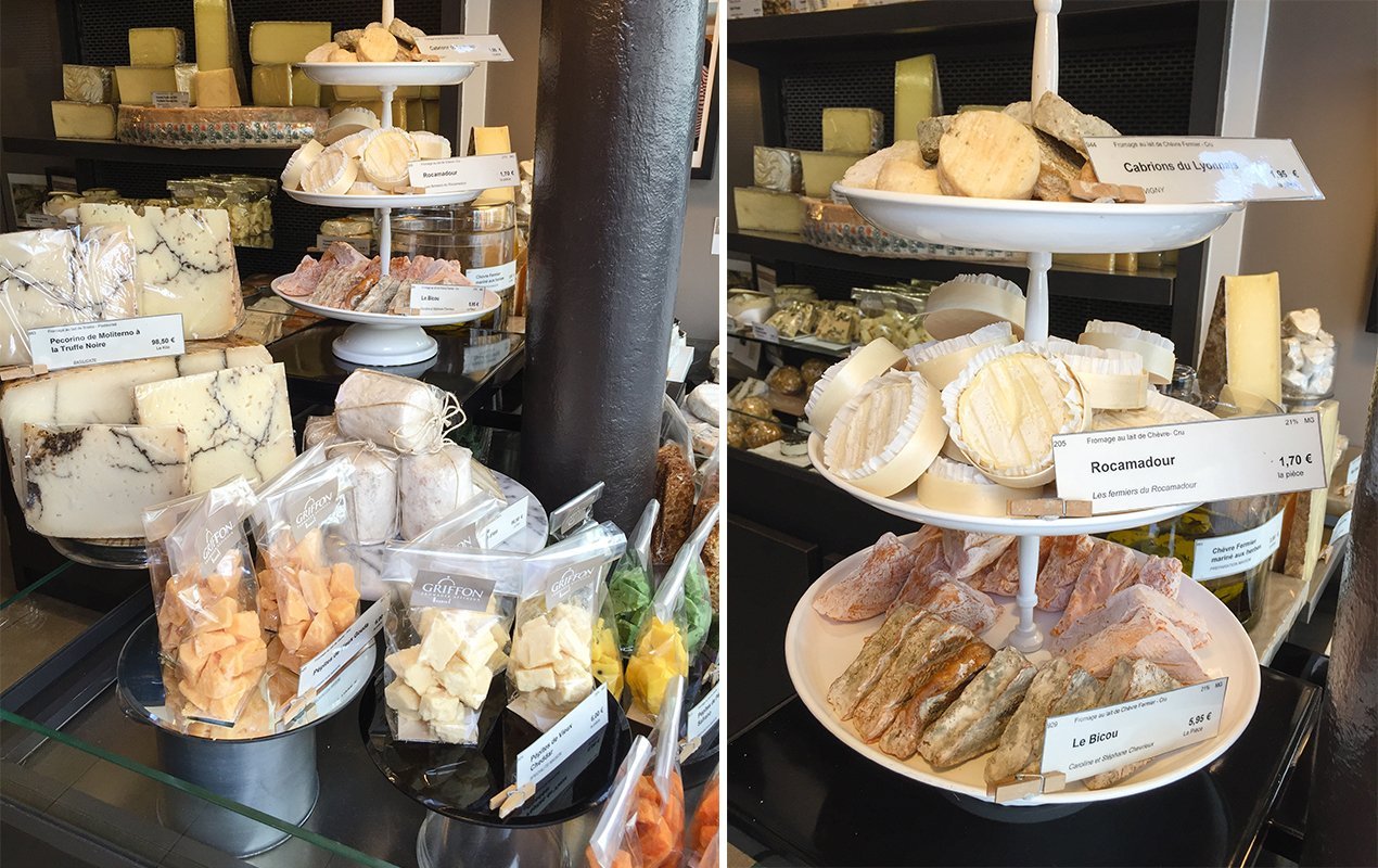 Inside a Cheese Store in Paris