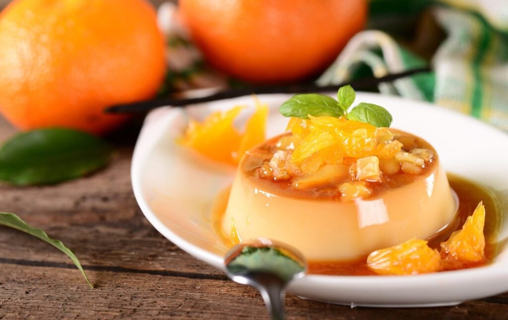 Crème Caramel with Citrus Compote