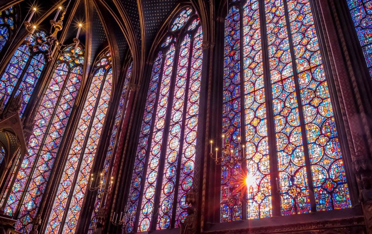 gothic period art stained glass