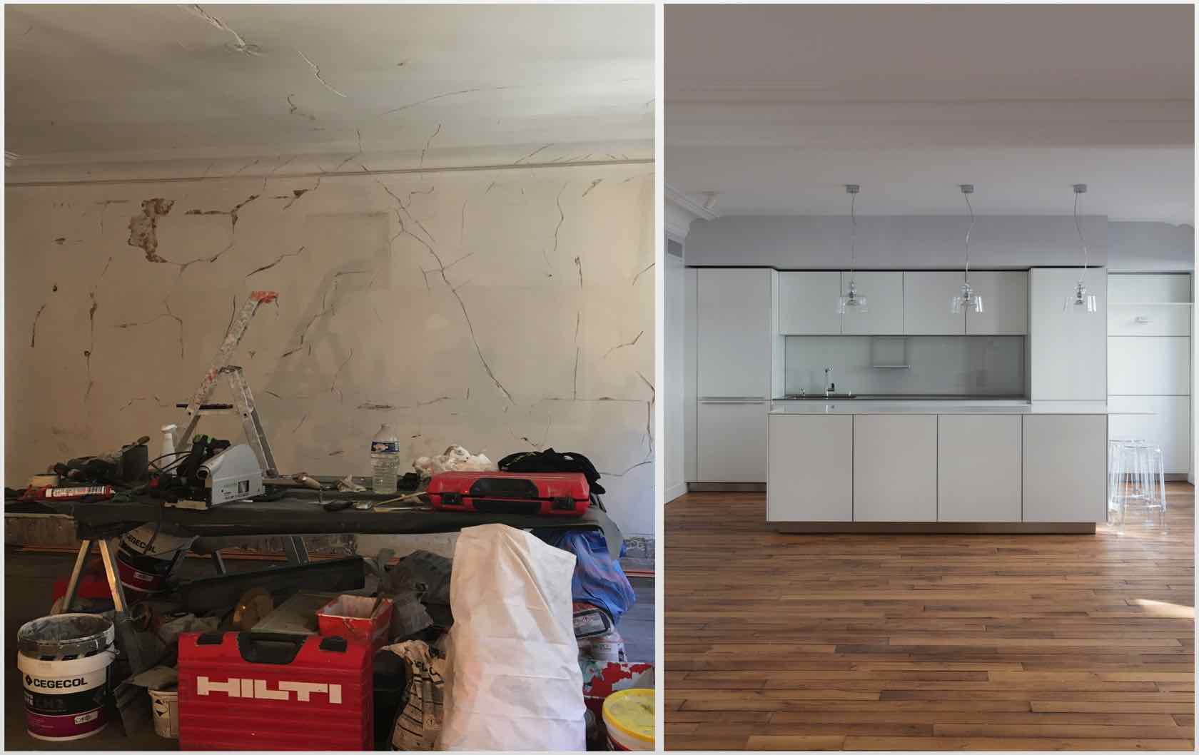 Buying and Renovating a Paris Apartment Saint Pourçain by Paris Perfect kitchen