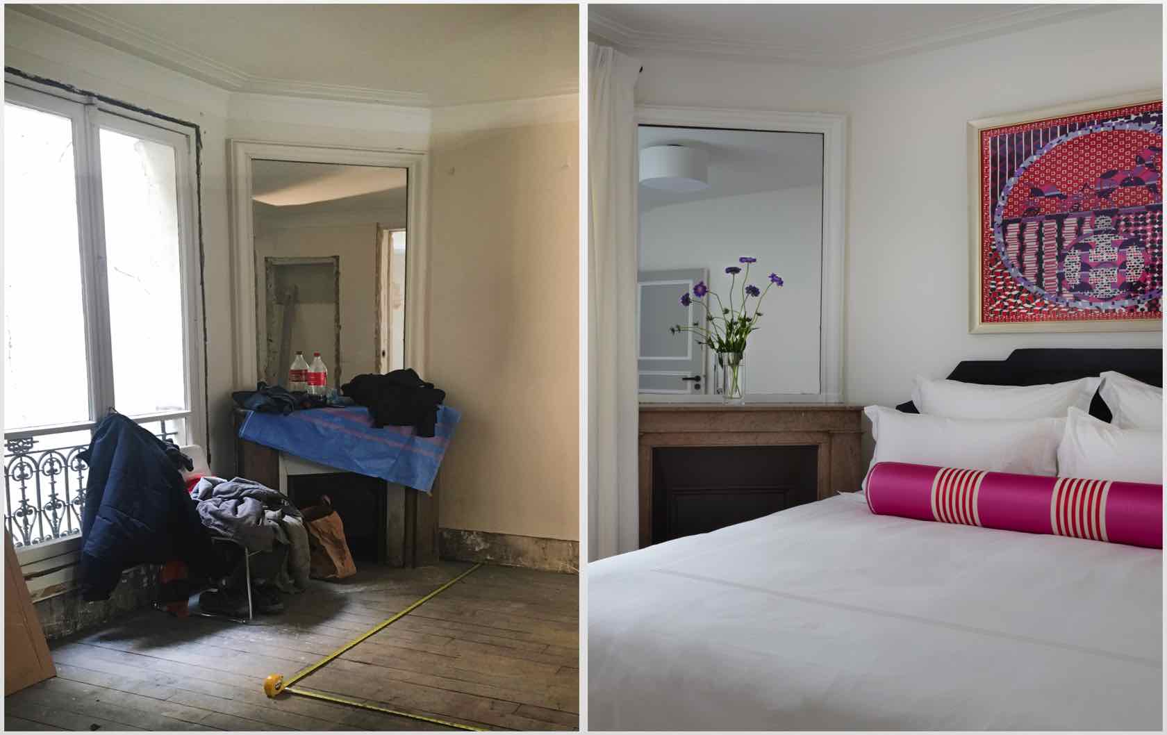 Buying and Renovating a Paris Apartment Saint Pourçain by Paris Perfect bedroom