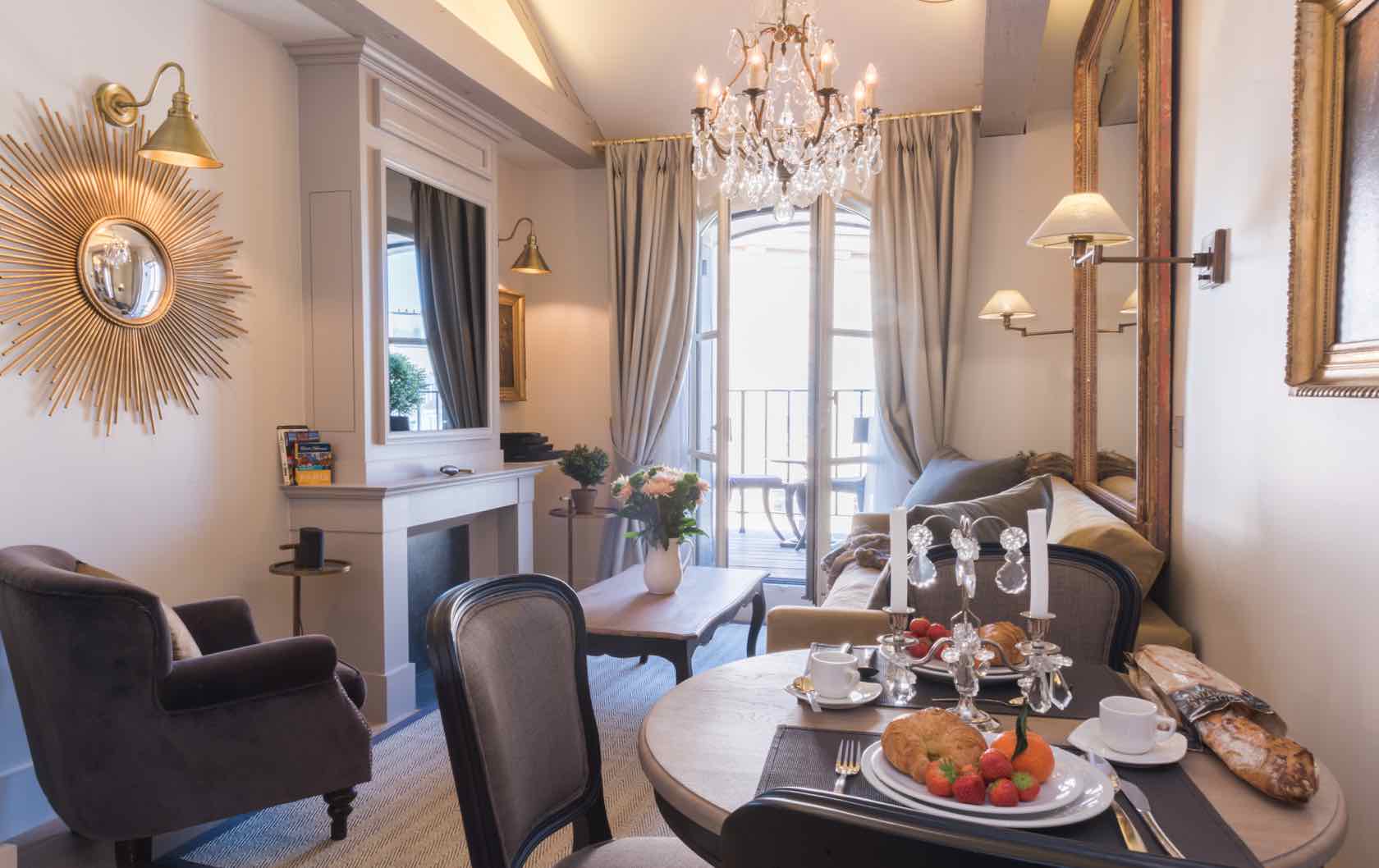 7 of our Most Instagrammable Apartments in Paris by Paris Perfect Monbazillac Living Room