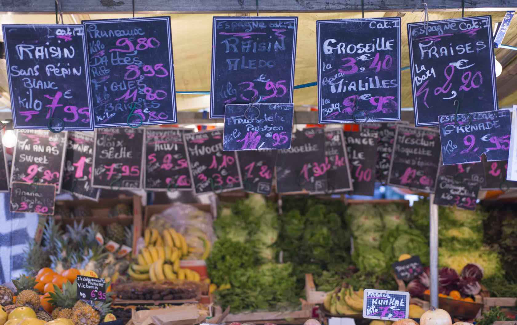 Paris food market