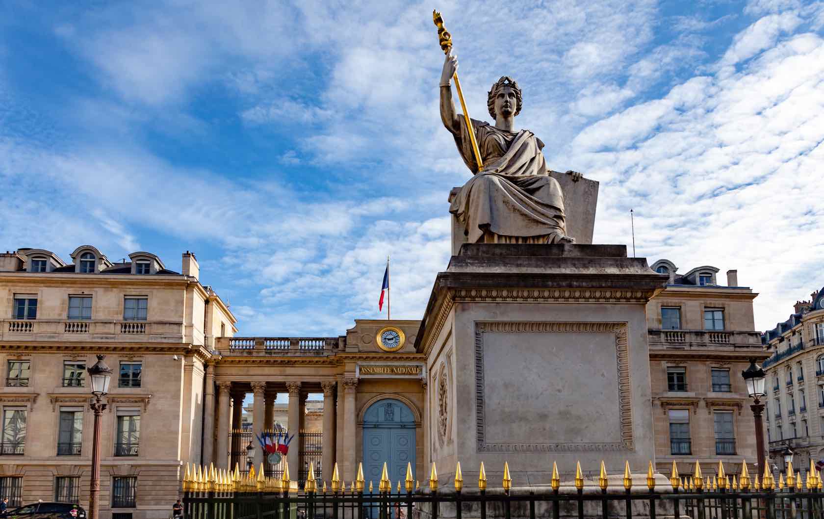 Place du Palais-Bourbon beautiful squares in Paris