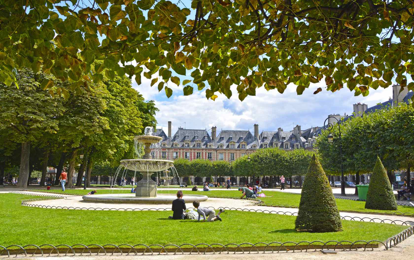 Place des Vosges beautiful squares in Paris