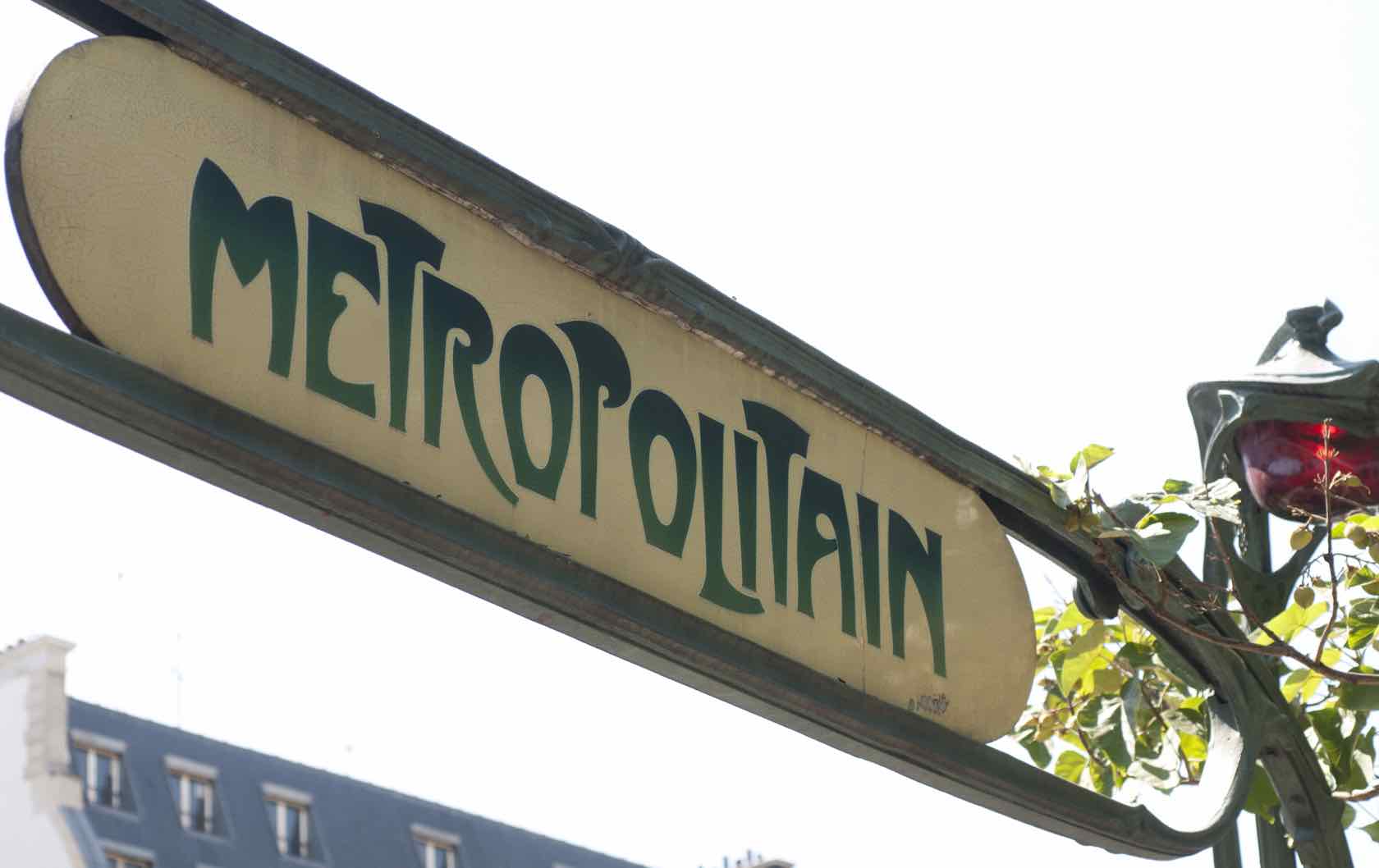 Paris Metro Station Entrance