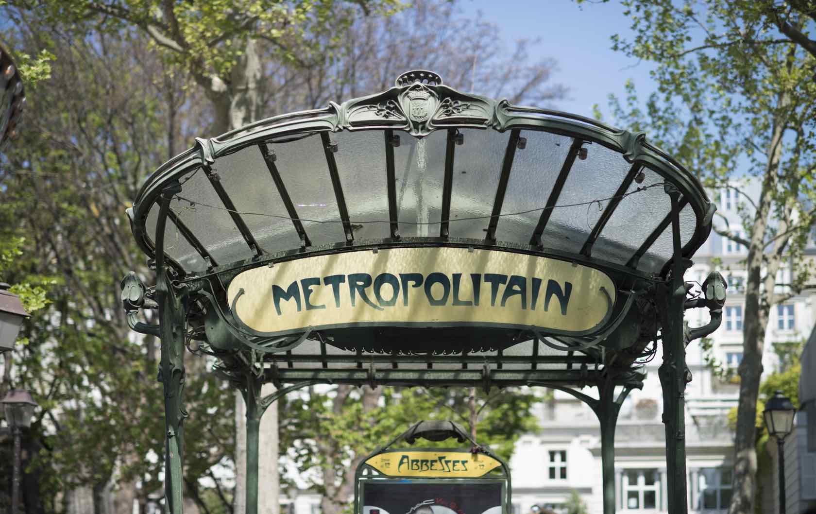 Paris Metro Station Entrance Abbesses