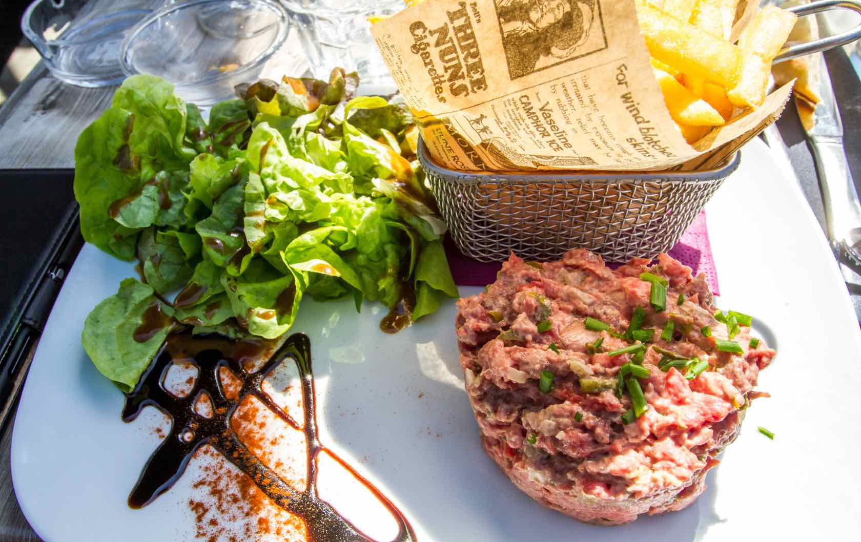 Classic Savory French Dishes Tartare de Boeuf