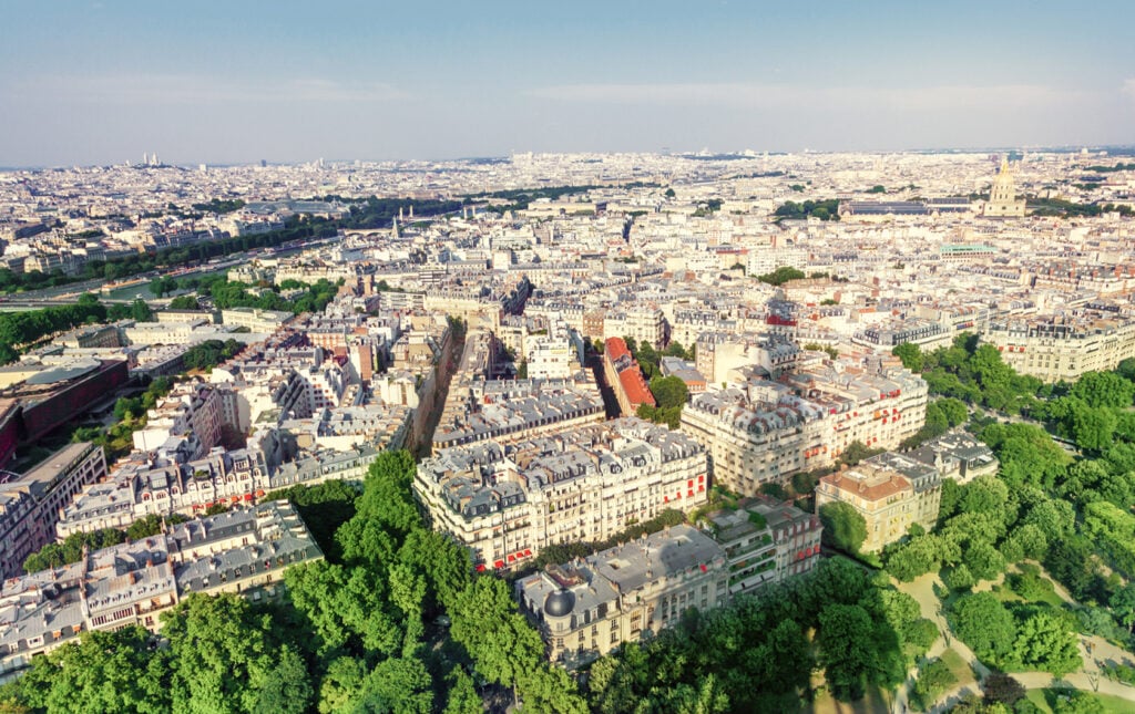 View of Paris from the Eiffel Tower