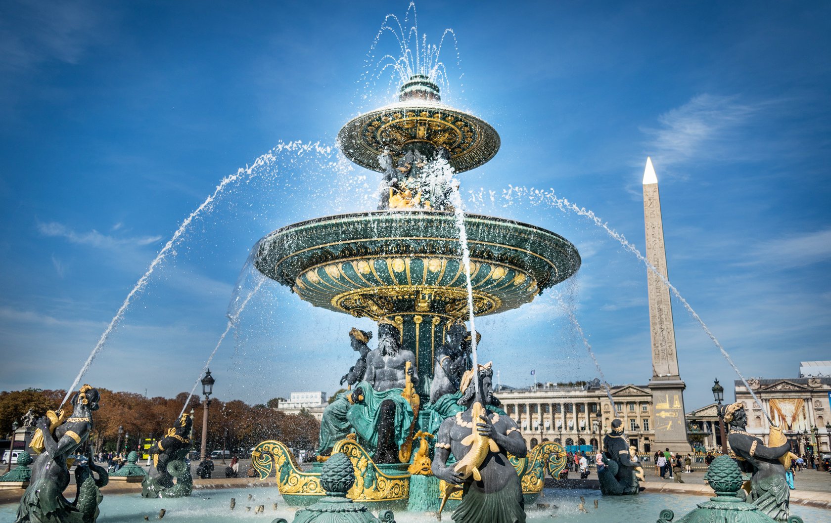 Fountain of Warsaw in Europe
