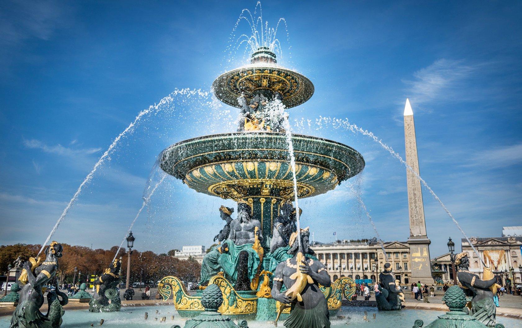 Fountain of Warsaw in Europe