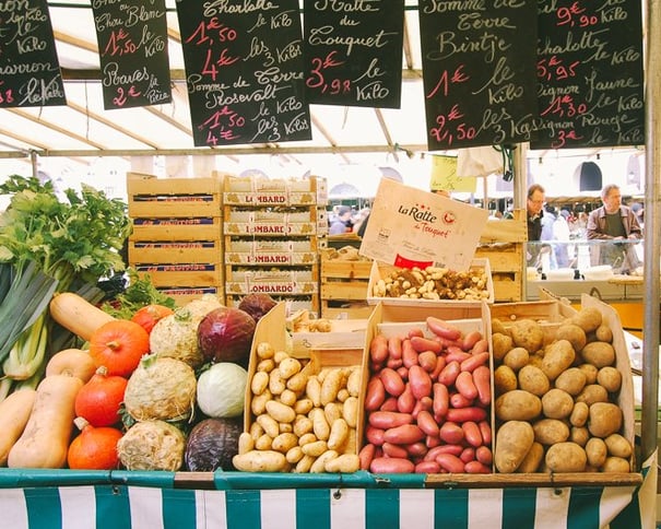 The Freshest Food at the Bustling Open-Air Market of Versailles