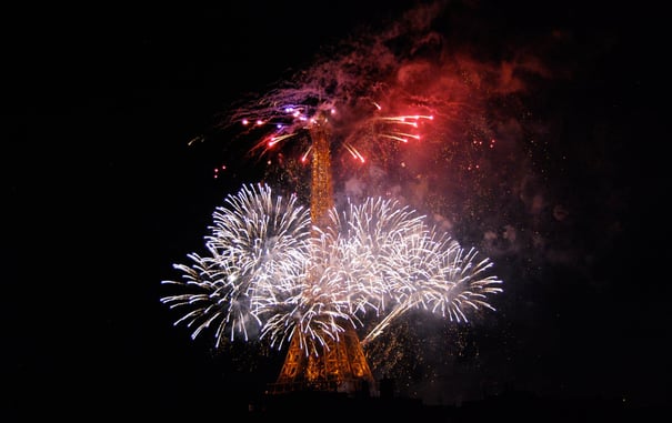 Fireworks in Paris! Bastille Day Celebrations