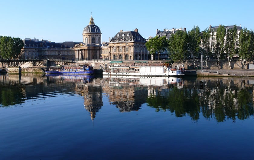 Beautiful Reflections on the Seine River