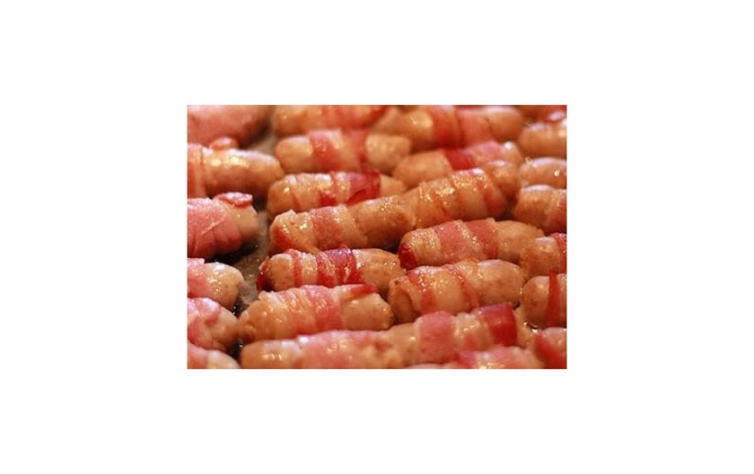 Bacon Wrapped Chipolatas