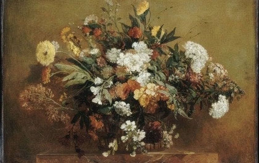 Flowers in Winter at the Musée Delacroix