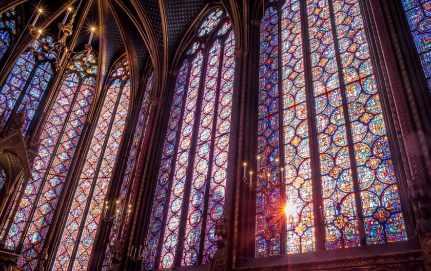 The Dazzling Stained Glass Windows of Sainte-Chapelle